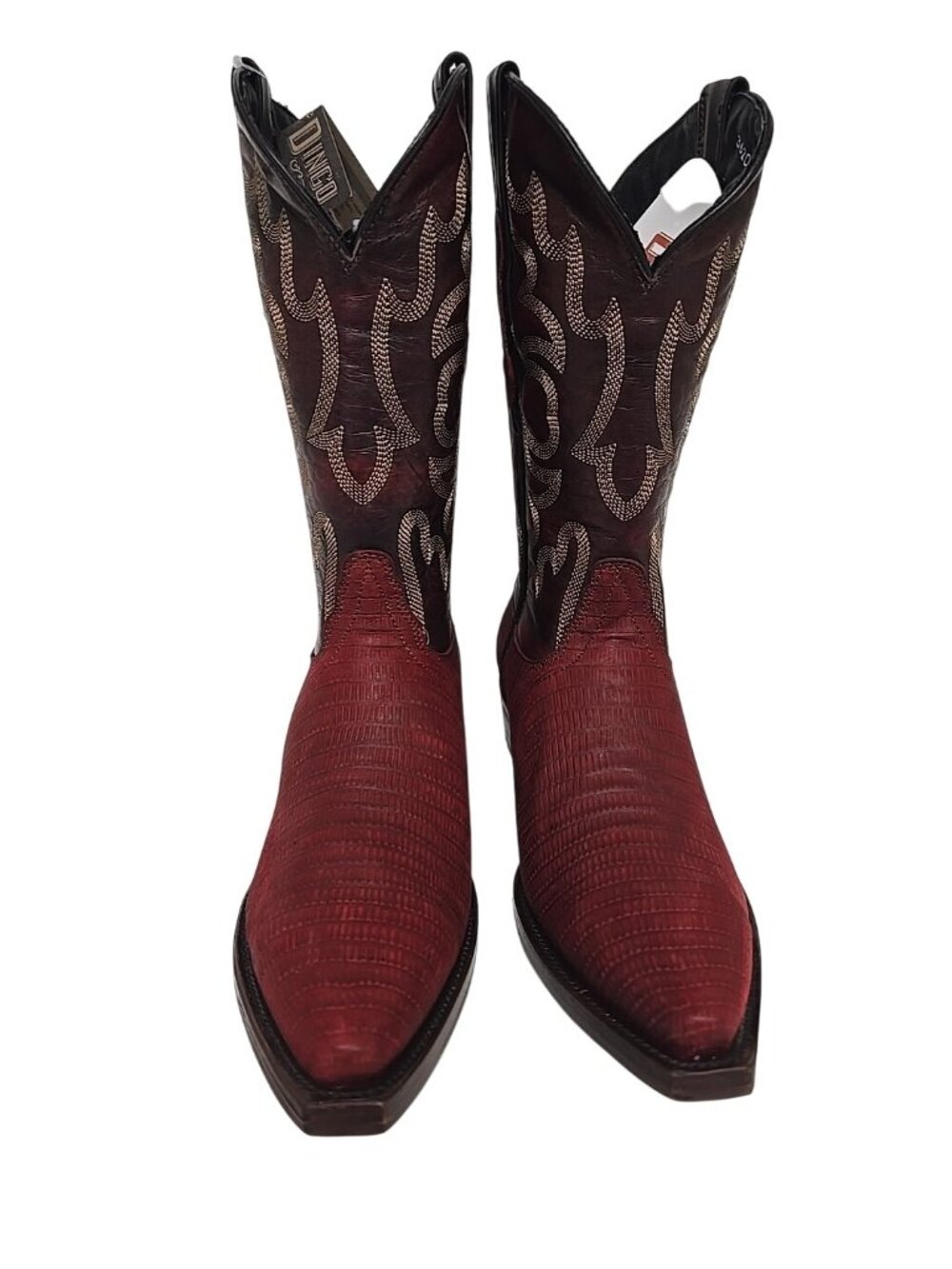 Dingo Men's DI 107 The Duke Snip Leather Pull On Western Boot Cherry Size 9D - Picture 5 of 6